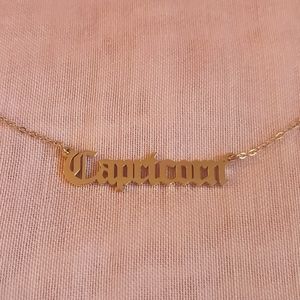 Capricorn zodiac necklace